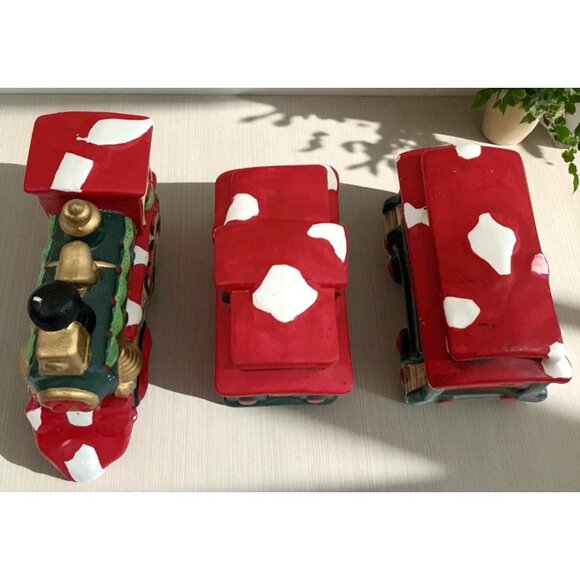Holiday Trim 3pc. Porcelain Train Set - Picture 12 of 16